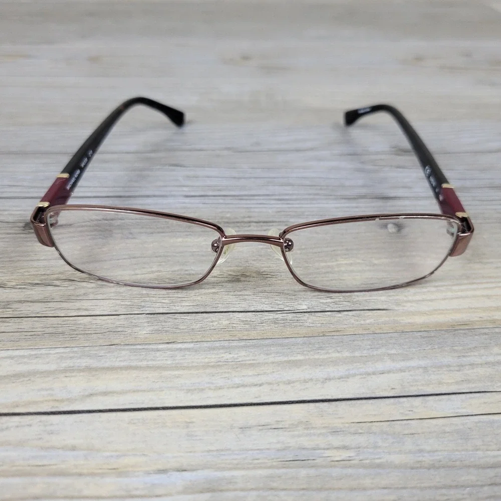 Michael Kors Eyeglass Frames MK338 210 Brown Burgundy Rectangle Womens 52-16-135